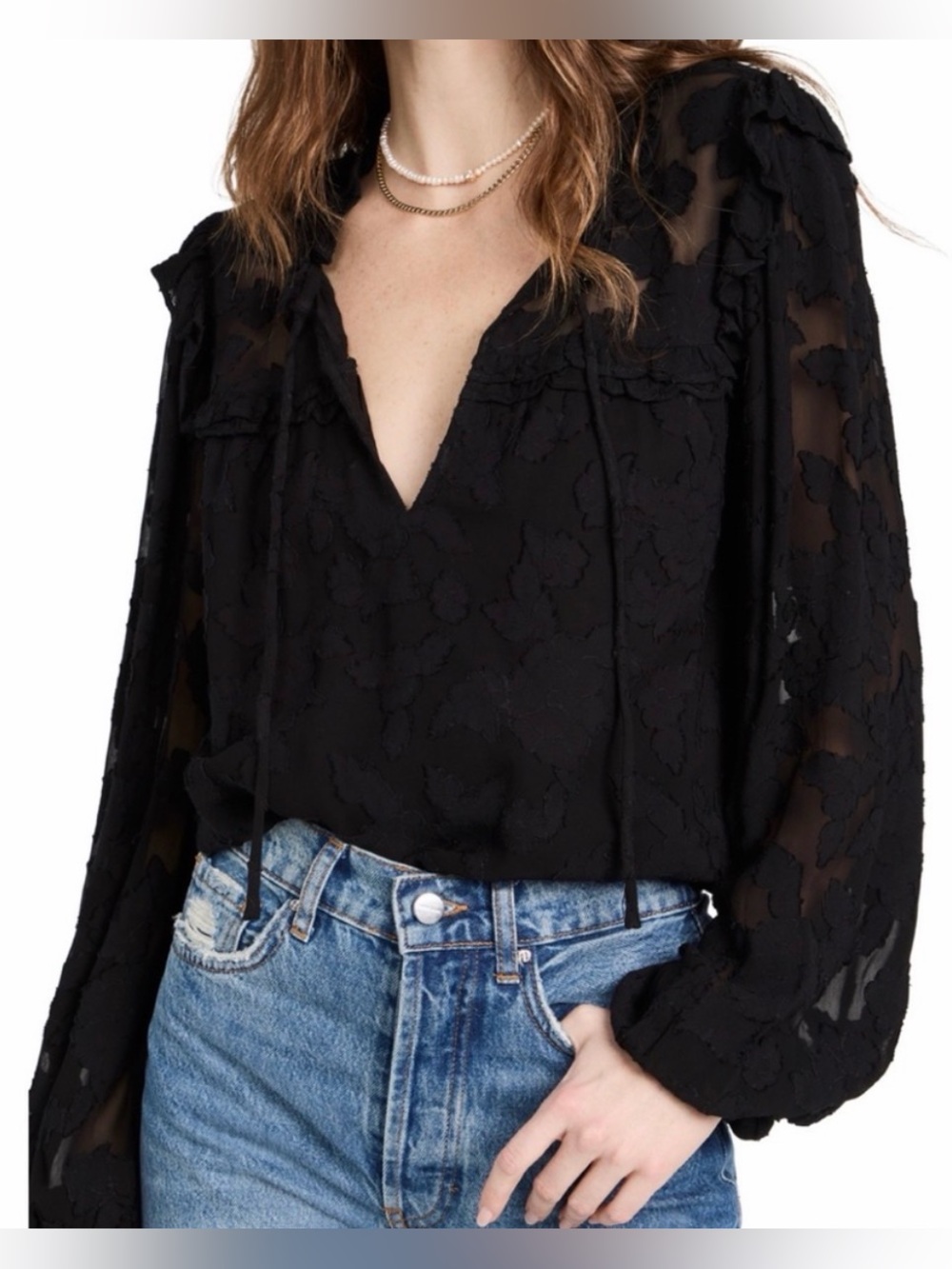 NWT Cleobella Amara Blouse in Black
